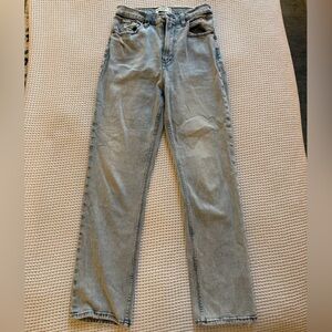 Abercrombie & Fitch straight leg light wash jean